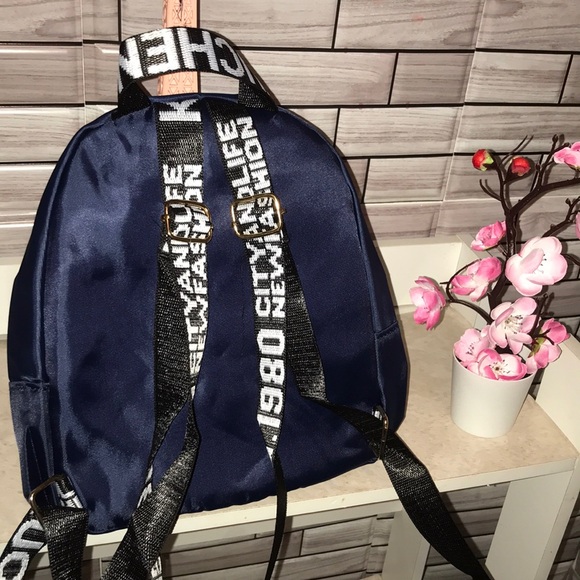 Casual Nylon Backpack with Rhinestone Embellishments💙 - Picture 6 of 10